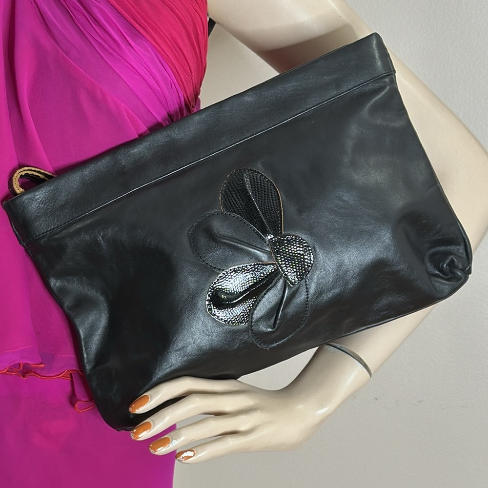 Crouch & Fitzgerald Leather Clutch Bag